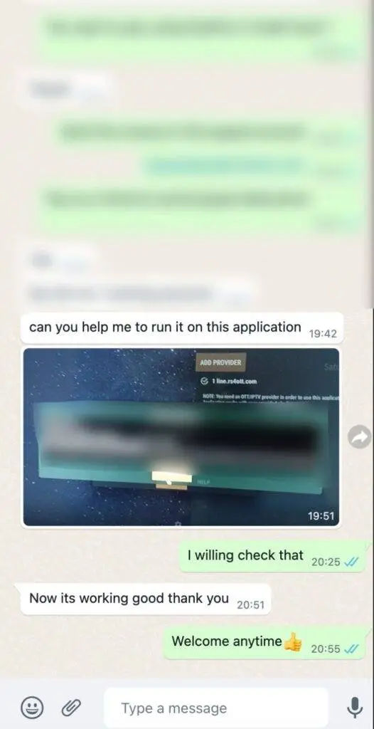 WhatsApp Testimonial