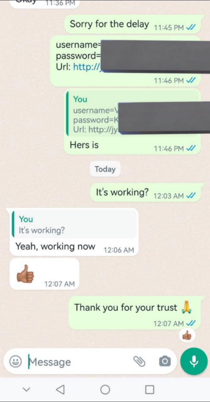 WhatsApp Testimonial
